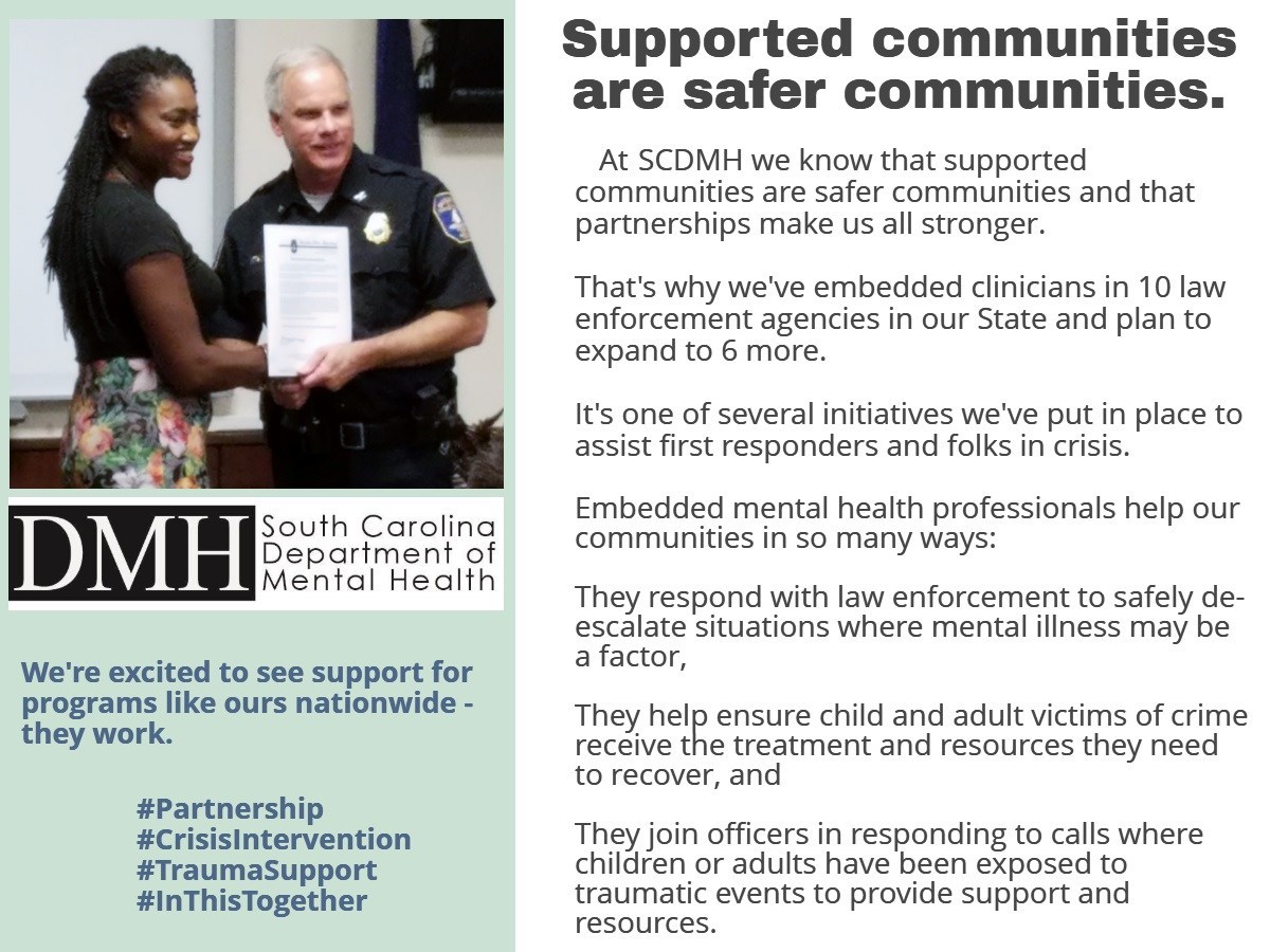 Supported communities are safer communities graphic