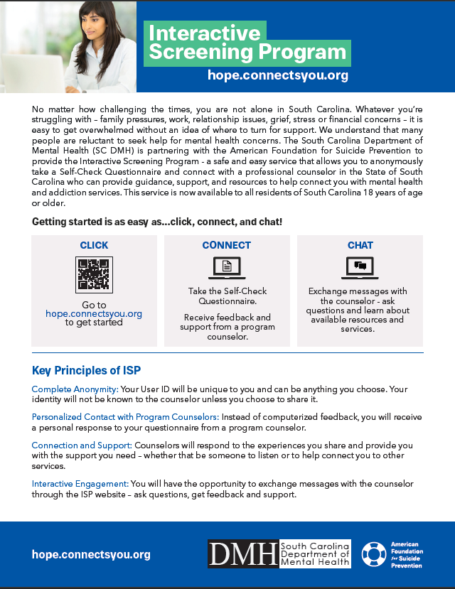 Hope Connects You Flyer graphic
